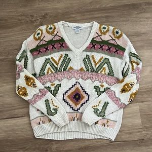 Vintage Aztec knitted Sweater